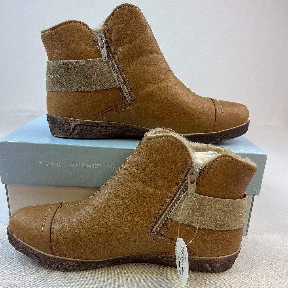 Cloud Women's Aline Wool Lining Leather Boots Sz 37/6.5 Portugal